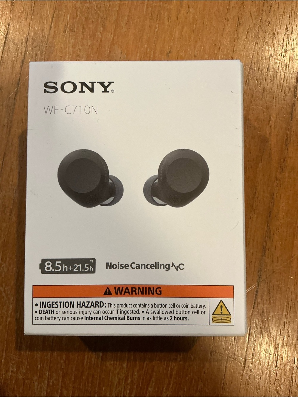 Sony WF-C710N Wireless Noise-Canceling Earbuds — Black. New.  Sealed Box.
